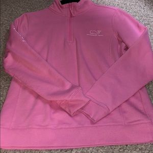 Vineyard Vines Pink Quarterzip